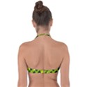 Leaves Grass Woven Halter Bandeau Bikini Top View2