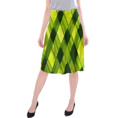 Leaves Grass Woven Midi Beach Skirt by artworkshop