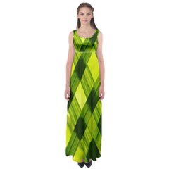 Leaves Grass Woven Empire Waist Maxi Dress by artworkshop