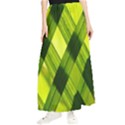 Leaves Grass Woven Maxi Chiffon Skirt View1