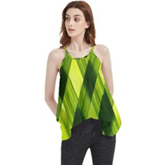 Leaves Grass Woven Flowy Camisole Tank Top by artworkshop