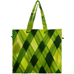 Leaves Grass Woven Canvas Travel Bag by artworkshop