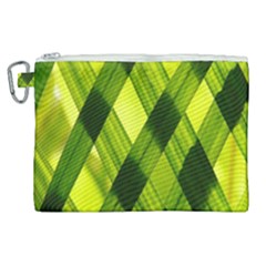 Leaves Grass Woven Canvas Cosmetic Bag (xl) by artworkshop