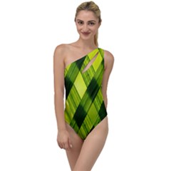 Leaves Grass Woven To One Side Swimsuit by artworkshop