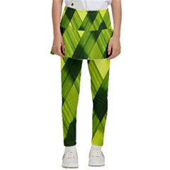 Leaves Grass Woven Kids  Skirted Pants