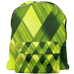 Leaves Grass Woven Giant Full Print Backpack by artworkshop