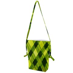 Leaves Grass Woven Folding Shoulder Bag by artworkshop