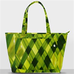 Leaves Grass Woven Back Pocket Shoulder Bag  by artworkshop