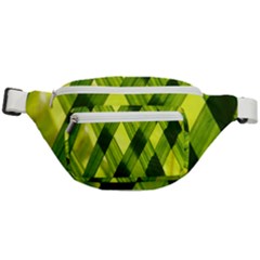 Leaves Grass Woven Fanny Pack by artworkshop