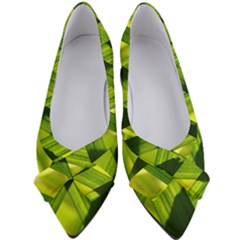 Leaves Grass Woven Women s Bow Heels by artworkshop