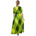 Leaves Grass Woven Waist Tie Boho Maxi Dress View2