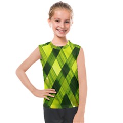 Leaves Grass Woven Kids  Mesh Tank Top by artworkshop