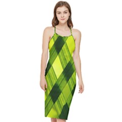 Leaves Grass Woven Bodycon Cross Back Summer Dress by artworkshop