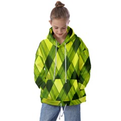 Leaves Grass Woven Kids  Oversized Hoodie