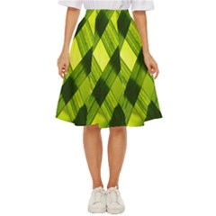 Leaves Grass Woven Classic Short Skirt