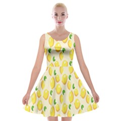 Lemon Velvet Skater Dress by artworkshop