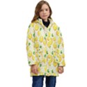 Lemon Kid s Hooded Longline Puffer Jacket View1