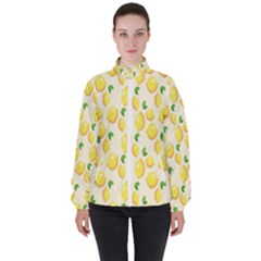 Lemon Women s High Neck Windbreaker by artworkshop