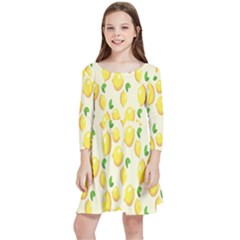 Lemon Kids  Quarter Sleeve Skater Dress by artworkshop