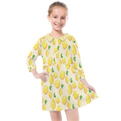 Lemon Kids  Quarter Sleeve Shirt Dress by artworkshop