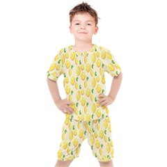 Lemon Kids  Tee And Shorts Set by artworkshop