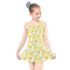 Lemon Kids  Skater Dress Swimsuit by artworkshop