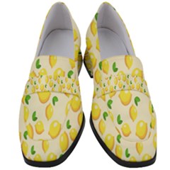 Lemon Women s Chunky Heel Loafers by artworkshop