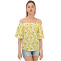 Lemon Off Shoulder Short Sleeve Top View1