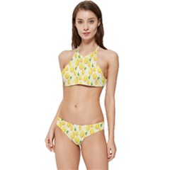 Lemon Banded Triangle Bikini Set by artworkshop