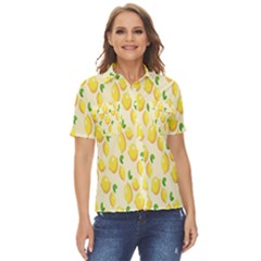 Lemon Women s Short Sleeve Double Pocket Shirt