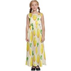 Lemon Kids  Satin Sleeveless Maxi Dress