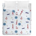 Lighthouse Sail Boat Seagull Duvet Cover Double Side (Queen Size) View2