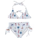 Lighthouse Sail Boat Seagull Kids  Classic Bikini Set View1