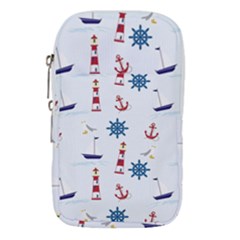 Lighthouse Sail Boat Seagull Waist Pouch (large) by artworkshop