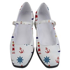 Lighthouse Sail Boat Seagull Women s Mary Jane Shoes by artworkshop