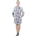 Lighthouse Sail Boat Seagull Open Neck Shift Dress View2