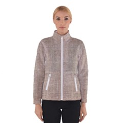 Textile Jute Brown Women s Bomber Jacket by artworkshop