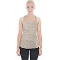 Textile Jute Brown Piece Up Tank Top View1