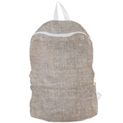 Textile Jute Brown Foldable Lightweight Backpack by artworkshop