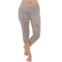 Textile Jute Brown Lightweight Velour Capri Yoga Leggings View1