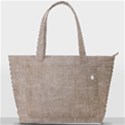 Textile Jute Brown Back Pocket Shoulder Bag  View1