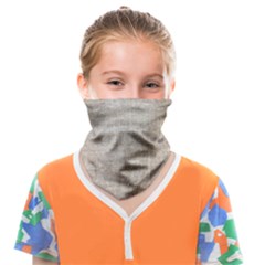 Textile Jute Brown Face Covering Bandana (kids) by artworkshop