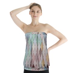 Tiles Shapes Strapless Top by artworkshop