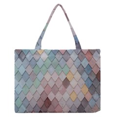 Tiles Shapes Zipper Medium Tote Bag by artworkshop