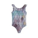 Tiles Shapes Kids  Frill Swimsuit View1