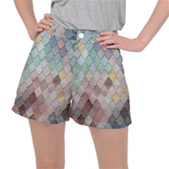 Tiles Shapes Ripstop Shorts by artworkshop