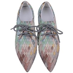 Tiles Shapes Pointed Oxford Shoes by artworkshop