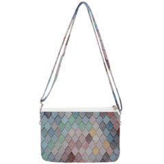 Tiles Shapes Double Gusset Crossbody Bag by artworkshop