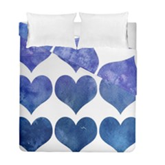 Valentin Heart  Love Duvet Cover Double Side (full/ Double Size) by artworkshop