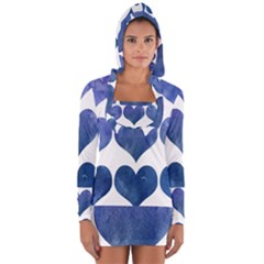 Valentin Heart  Love Long Sleeve Hooded T-shirt by artworkshop